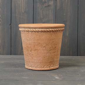 Terracotta Tapered Cement Pot (D14.3cm) detail page